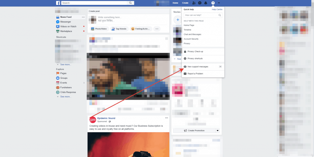 [Solved]Where is the Support Inbox on Facebook? | GeekDroids