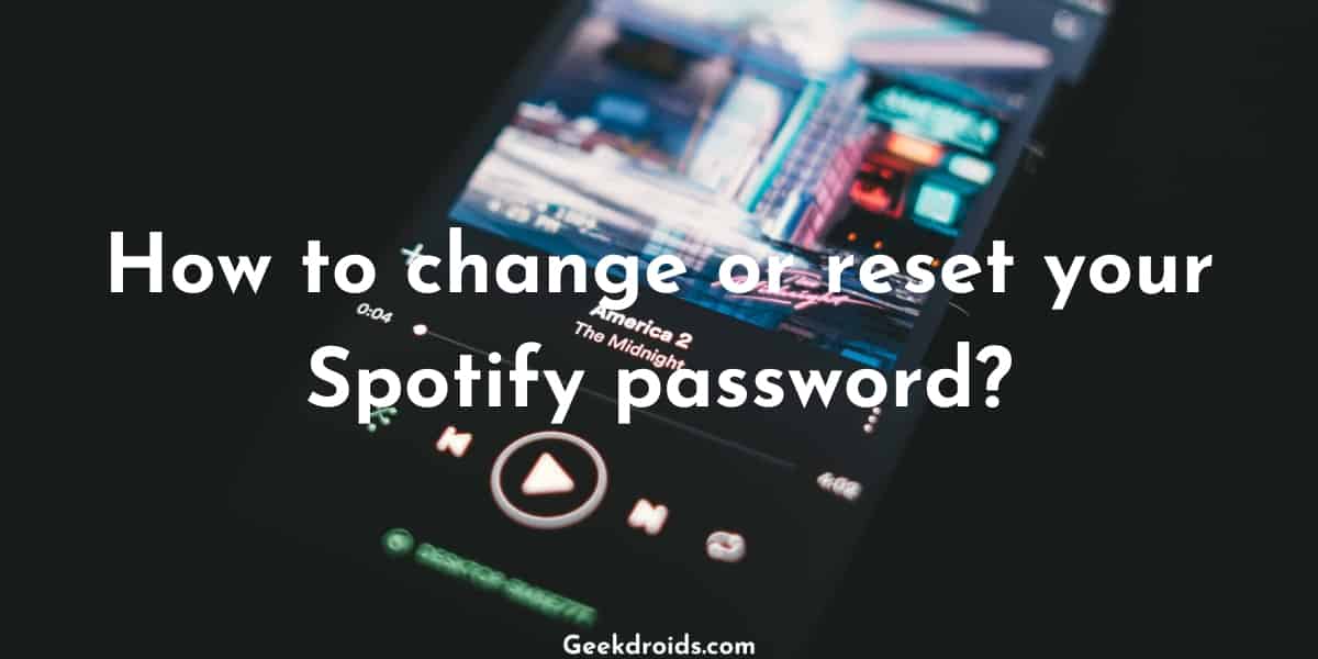 change my spotify password