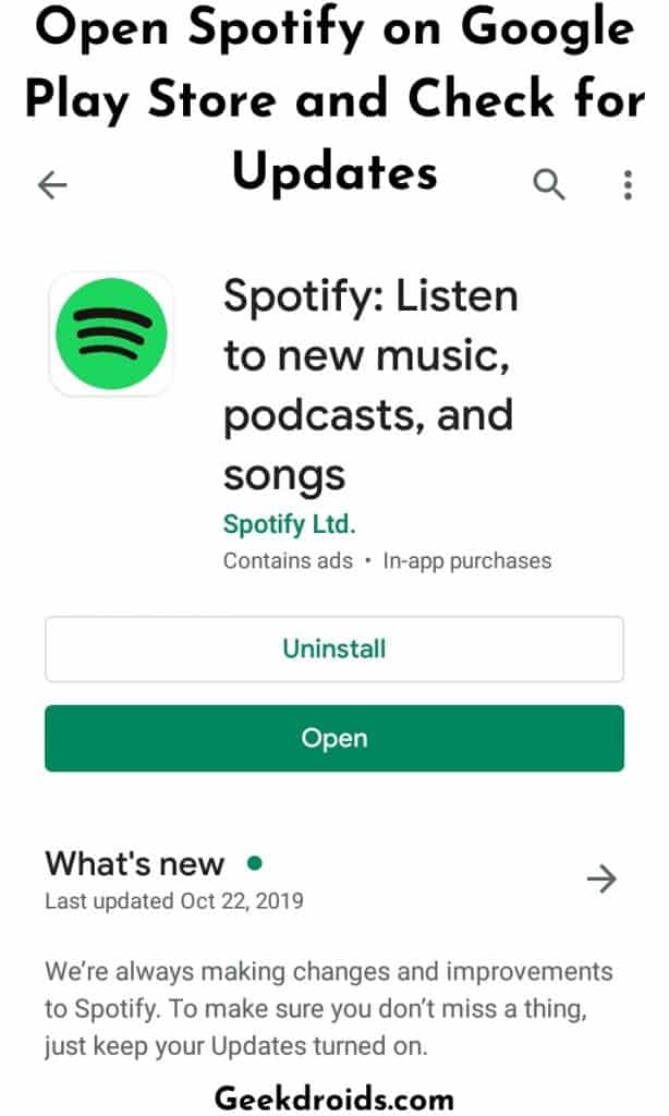 How to update Spotify on PC and Phone? GeekDroids