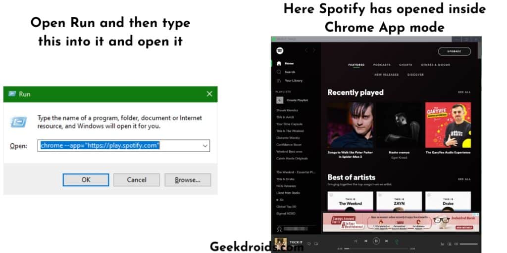 How to make a Spotify mini pop out player? | GeekDroids