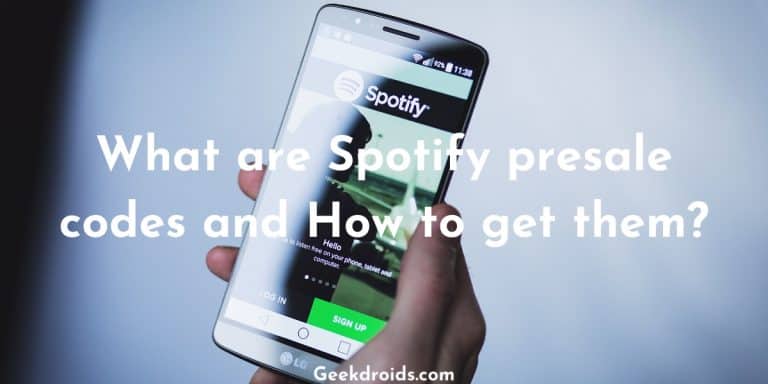 How To Get Spotify Presale Codes GeekDroids