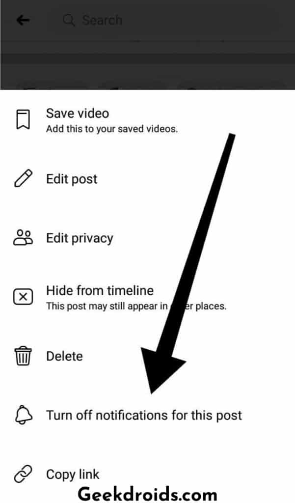 how to turn off send message on facebook post
