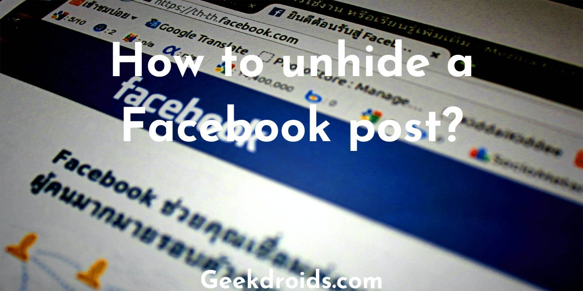 Can’t Post on Facebook? Here is the Solution! | GeekDroids