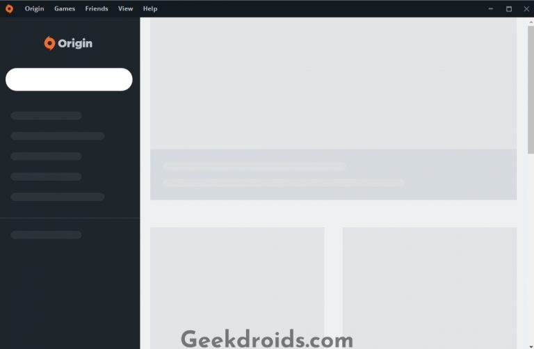 How to fix origin not loading or not working? | GeekDroids
